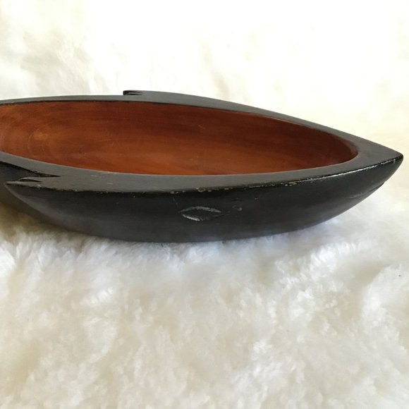 Rare Lester Clarke Fish Wood Bowl Vintage 60's - Picture 5 of 9